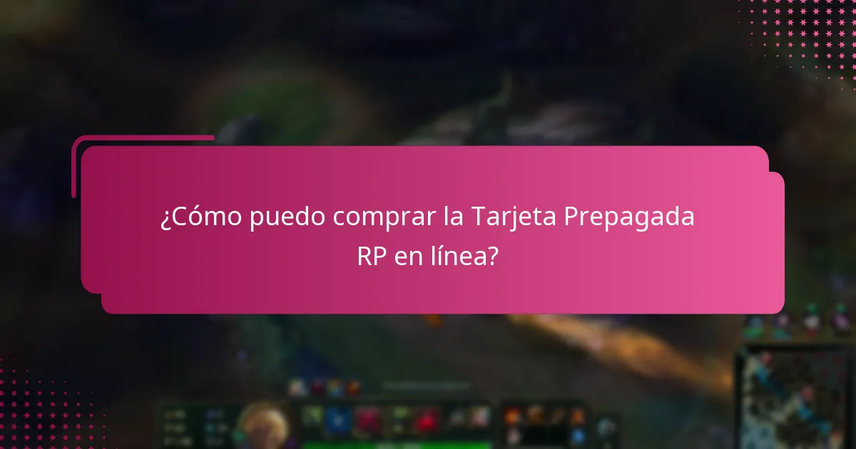 ¿Dónde puedo comprar la Tarjeta Prepagada RP en tiendas minoristas?