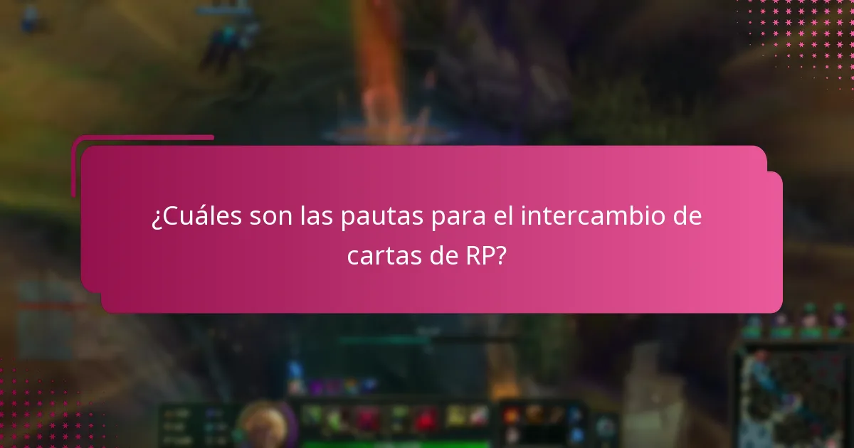 ¿Cuáles son las experiencias de los usuarios con el intercambio de cartas de RP?