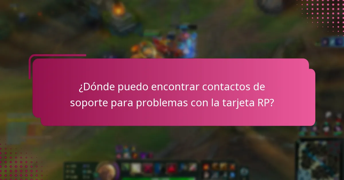 ¿Qué soluciones están disponibles para problemas persistentes con la tarjeta RP?